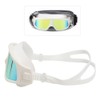 Adult Large Frame Waterproof Antifog Swimming Goggles Electroplate Plain Glass