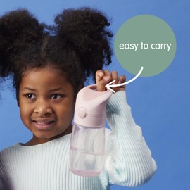 b.box 13 oz Drink Bottle Jnr: Leakproof Kids Water Bottle for Toddlers. Perfect Transition from Sippy Cups, Easy Clean, Dishwasher Safe, BPA Free. Ideal for School & Home (Chill Out, 13oz)