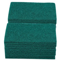 sourcing map 20pcs Scouring Pad Non-Scratch Scouring Sponge Scrub Pad 6"x4" for Scouring Kitchen, Dishwashing, Green 1