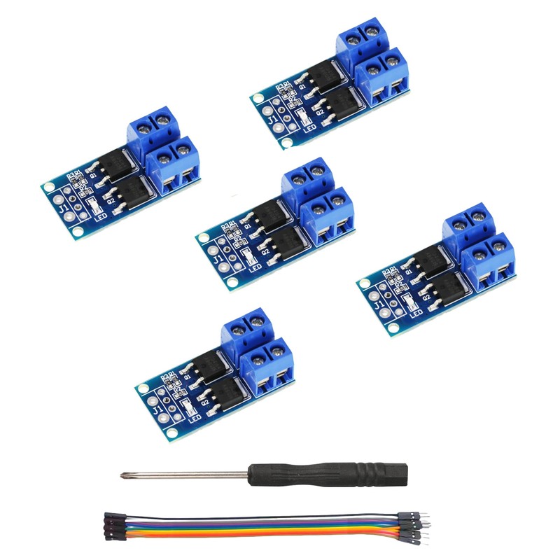 MTDELE 5Pcs MOSFET Switch Drive Module DC 5V-36V 15A(Max 30A)