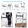 Attachable Folding Walker Seat – Adjustable Rest Seat for Walkers,