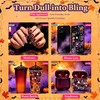 12 Grids Halloween Nail Charms 3D Gothic Flatback Pumpkin Ghost