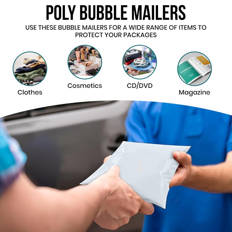 Levex - #000 4" x 8" [10 Pack] Poly Bubble