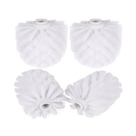 4PCS Toilet Brush Replacement Head Cleaning Tool,Toilet Bowl Brush Head Replacement with Sturdy Stiff Bristles for Bathroom (White)