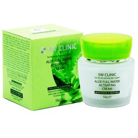 3W Clinic Aloe Full Water Activating Cream 50g 10ea