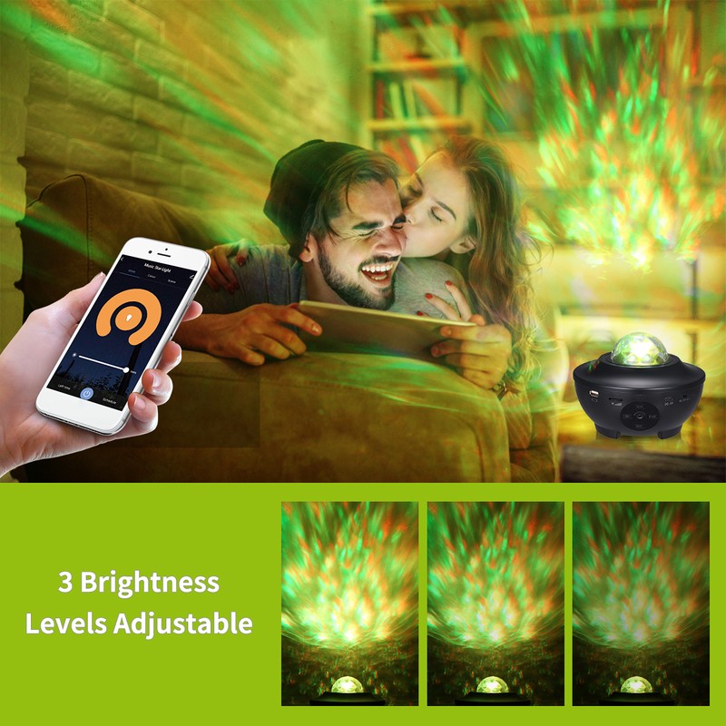 Tomshine Starry Projector Light Wi-Fi Connection Smartphone APP Control Adjustable