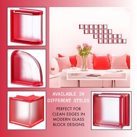 Seves Glass Block 6x6x3 Cherry Arctic Myminiglass Glass Block