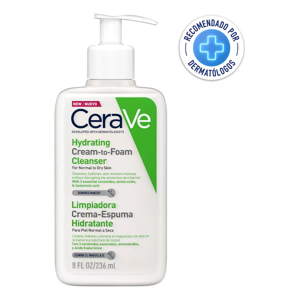 CeraVe Crema Espuma Cerave Limpiadora Hidratante Para Rostro 236ml Momento