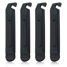 Pack of 4 Tyre Levers Bicycle, Bicycle Tyre Lever, Black Plastic Bicycle Tyre Lever, Bicycle Tyre Repair Tool, Portable Tyre Change, Mounting Lever for Repair of Bicycle Tyres