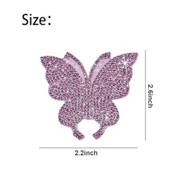 Calcomanías de mariposa con diamantes de imitación para automóvil para mujer | para mujeres, mariposa brillante, accesorios de decoración de coche