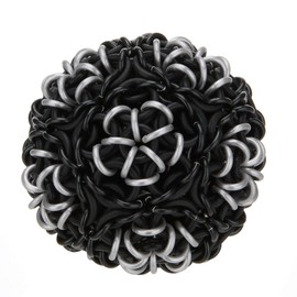 Juggle Pro Footbag Hacky Sack Chainmail Ninja Metal and Rubber Rings Perfect Combination of Pop and Stable