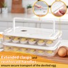 Newness Deviled Egg Containers with Lid, (Set of 2), Plastic