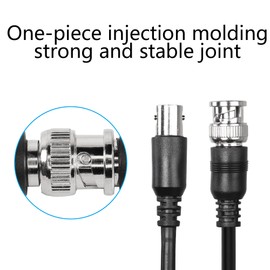 SinLoon 2 Pack BNC Splitter Cable BNC Female to Dual BNC Male Adapter Cable for CCTV Security Camera Home Surveillance Closed-circuit TV System (Female to 2 Male)