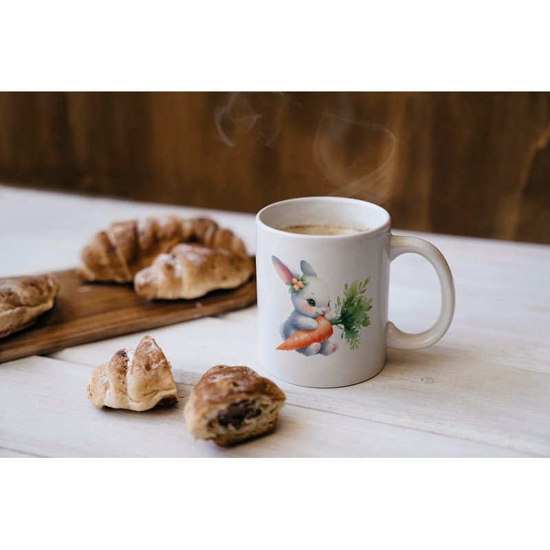 MAXIKIWI Glatte, langlebige Keramik-Kaffee- oder Teetasse für Zuhause oder Büro,