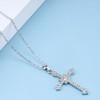 Cimenexe Bohemian Crystal Cross Pendant Necklace CZ Cross Necklace CZ