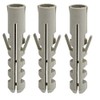 Merriway BH07175 Grey Nylon Heavy Duty Dowel M10 x 50mm