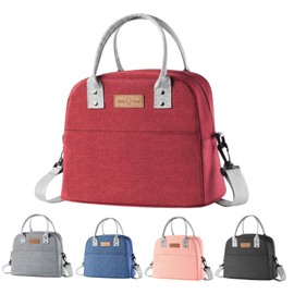 Zxglxinyao Lunchtasche Isolierte Lunchbox Bag, Kühltasche Herren Damen, Wasserdicht Vespertasche, Tragbar wasserdichtes Lunch Tasche für Frauen Männer Arbeit Schule Büro Picknick Snackbeutel (Grau)