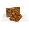 American Greetings Wrapping Paper Sheets with Gridlines, Leopard, Designed by