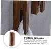 CAXUSD 1pc Solid Wood Over Door Coat Hanger Mounted Hooks
