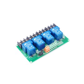 KNACRO 4-Channel DC 24V Relay Module High Low Level Triggering Optocoupler Isolation Load 30A DC 30V AC 250V for PLC Automation Control, Industrial System Control(24V, 4-Channel)