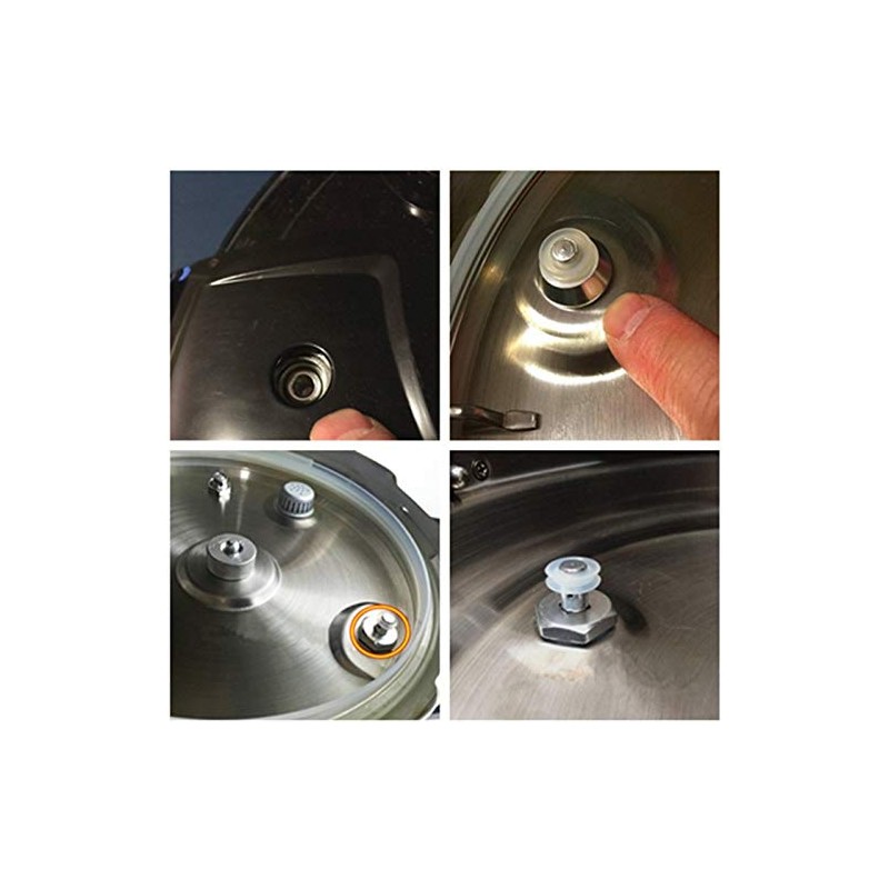Alamic Replacement Float Valve Gaskets for Pressure Cookers XL, YBD60-100,