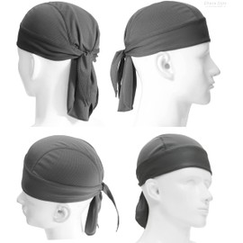 GRAY Pirate Style Bandana, Inner Cap, Skull Cap, Hat, Beanie, Watch, Skull Cap, Headband, Breathable Material, Quick Drying, Sweat Resistant, Outdoor Sports, Bicycle, Bike, UV Protection
