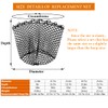 Rubber Fishing Net Replacement Netting for Fly Fishing Landing Net,