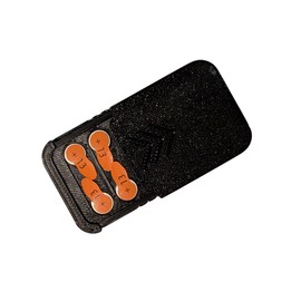 3BP - Size 13 New Slim Design Hearing Aid Battery Case, Pocket Size Storage Container for Batteries (Small (4))