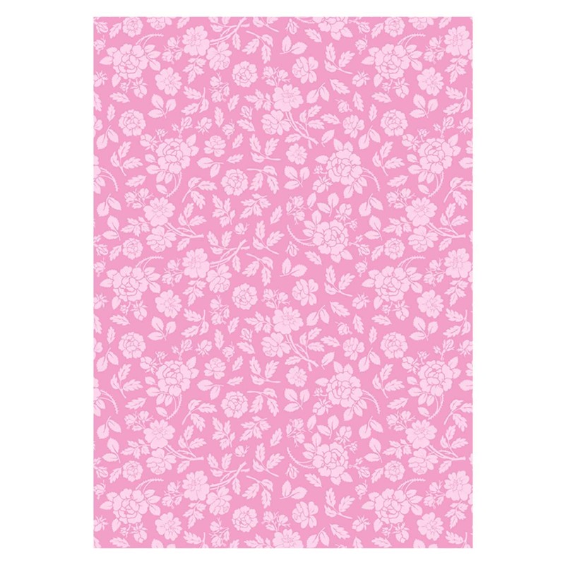 Ursus 60404699 Flock Cardboard, Roses, Pastel, DIN A4, 220 g/m²,