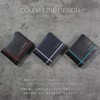 GROOVE GEAR ggs-1023 Men's Wallet, Bi-Fold Wallet, Saffiano Leather, Cross-Line