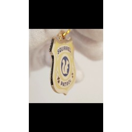 PawMods Squirrel Patrol Dog Tag, Badge Pet ID Tag, Dog Tags for Dogs, Dog Gift Name Tag