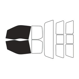 Rvinyl Window Tint Kit Compatible with Ford F-350 2017-2023 2 Door Super Cab - Black 20% - Single Ply No Bubble Film - Do it Yourself Vehicle Front Precut Kit