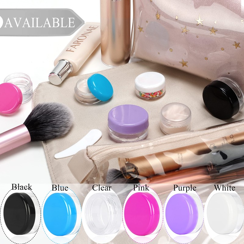 25PCS 3 Gram Sample Containers, 3ml Empty Jars with Lids,