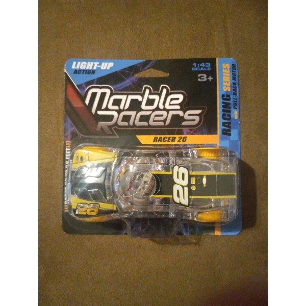 Skullduggery Marble Racers Light Up 1:43 Race Car with Pull-Back