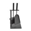 Aboniris Hearth Tidy Set, All Black, Wood Stove Tool Set,