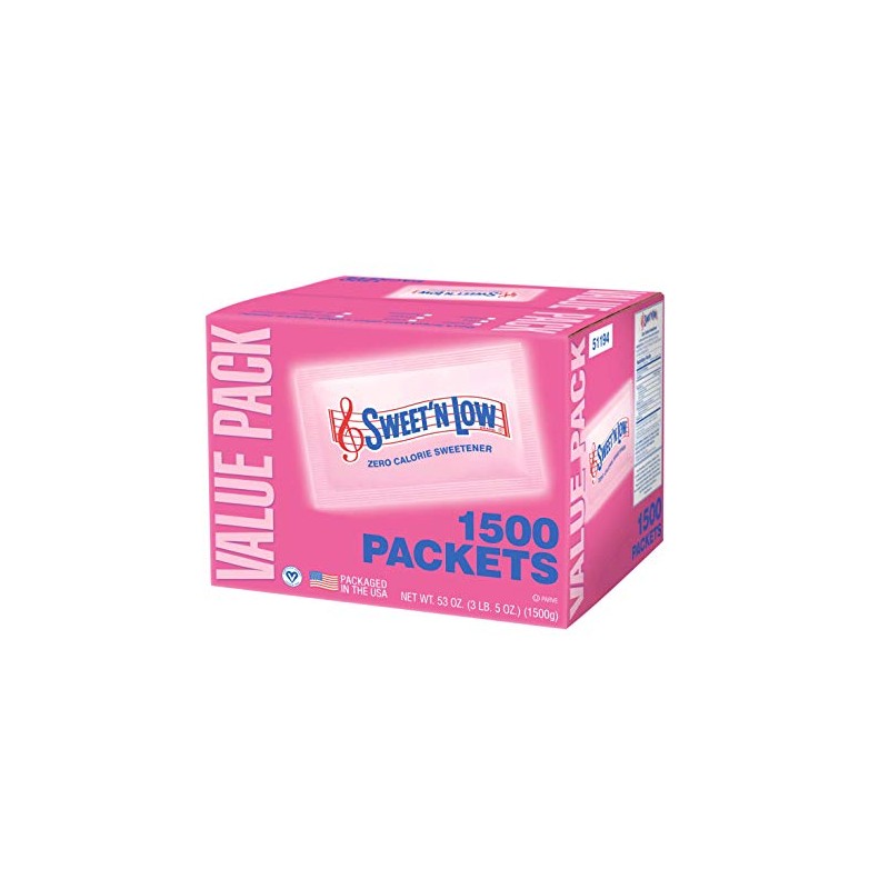 Sweet 'N Low Zero Calorie Sweetener - 1500 Packets