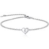 ChainsPro Friendship Bracelet Initial Bracelet Ladies Bracelets Heart Bracelet 925