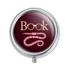 Book Worm with Earthworm Glasses Pill Case Trinket Gift Box