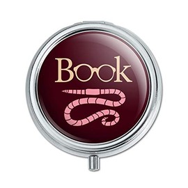 Book Worm with Earthworm Glasses Pill Case Trinket Gift Box