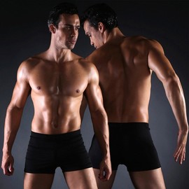 A747 Men's Plus Size Swim Trunks - Multi-Color, High Elasticity Swimwear (Factory Direct) Ms003a Blue+XXL 10ea