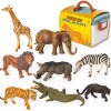 Variety4all NEW Variety4all SAFARI Realistic Figures Playset Playmat Storage Box