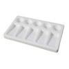 White Plastic Painting Palette with 5 Sloping Wells & 5