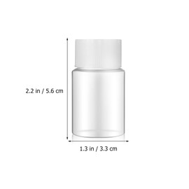 iplusmile Small Bottles 20Pcs 30ml Clear Pill Bottles Container Empty Pill Pots, Portable Pill Tablet Dispensers Bottles Jars for Liquid Tablets Pill Small Plastic Bottles