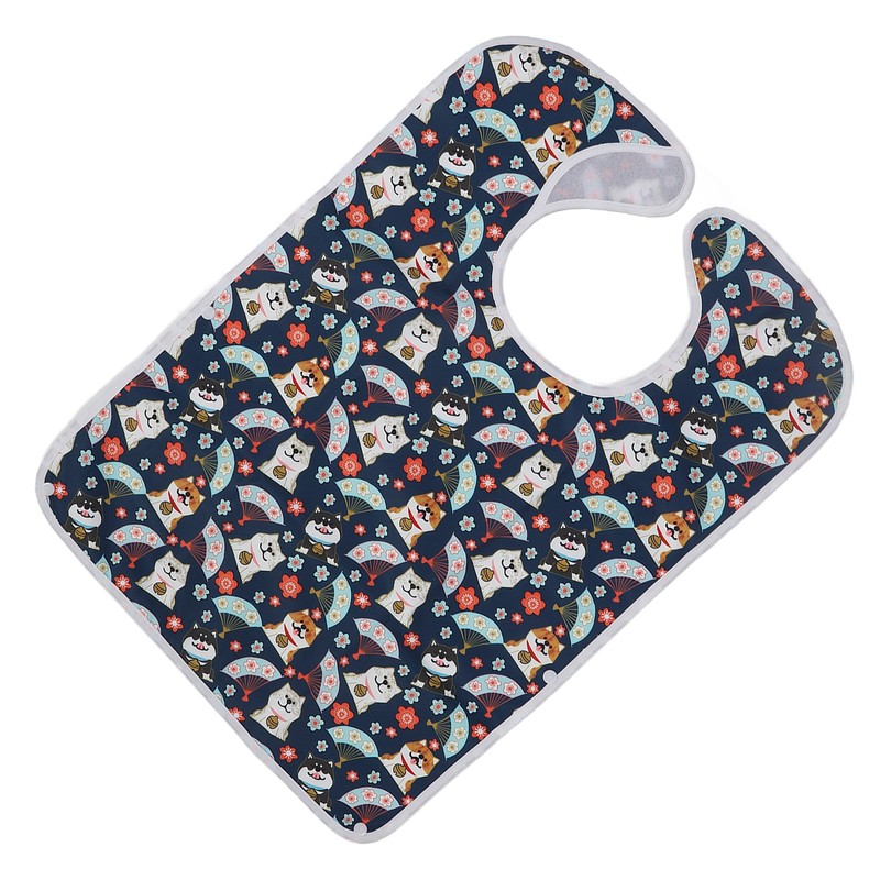 Eating Adults Bib Waterproof Reusable 3 Layers Washable Clothing Protector