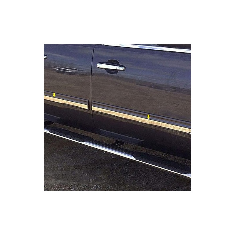 Brighter Design 4pc Chrome Side Molding Insert fit for Chevy