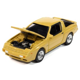 Auto World's Modern Muscle Series 1/64 Diecast Model Car DCD 1988 Chrysler Conquest TSi in San Marino Yellow