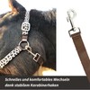 Headcollar for Horses, Stylish Leopard Look, 2-Way Adjustable Buckles, Shetty,