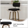 MAGEXIMA Swivel Counter Height Bar Stools with Back Set of
