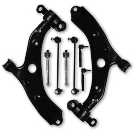 Koxot 8Pcs Front Lower Control Arm Stabilizer Sway Bar End Link Tie Rods Fit for Mazda 2014 2015 2016 2017 2018 Mazda3/Mazda 3 Sport K620548 K620549 K750751 K750752 ES801062 ES801063 EV801067