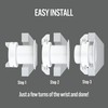 Twist Lock Grommet (1-Pack White) Cable, Wire & Cord Management